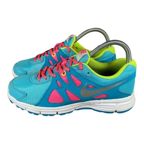 Nike Girls Revolution 2 GS Sneakers Blue 555090-402 Athletic Lace Up Shoes 5 - Picture 2 of 8